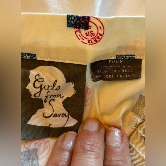 Anthropologie - Postage Stamp Strapless Dress Size 4 - Picture 10 of 10